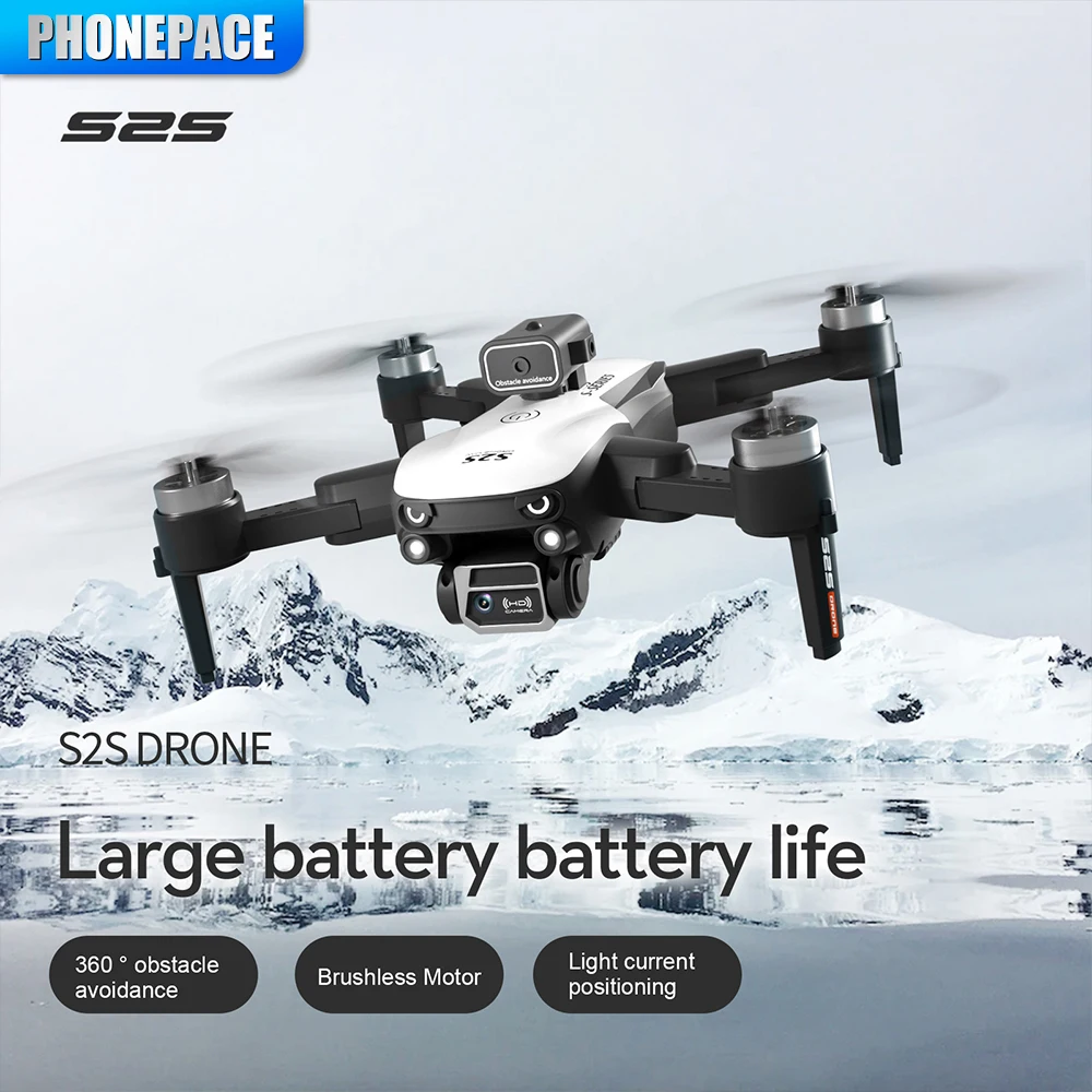 S2S 8K Drone 5G GPS Fly Toy HD Aerial Photography Dual-Camera Omnidirectional Obstacle Brushless Avoidance Quadrotor