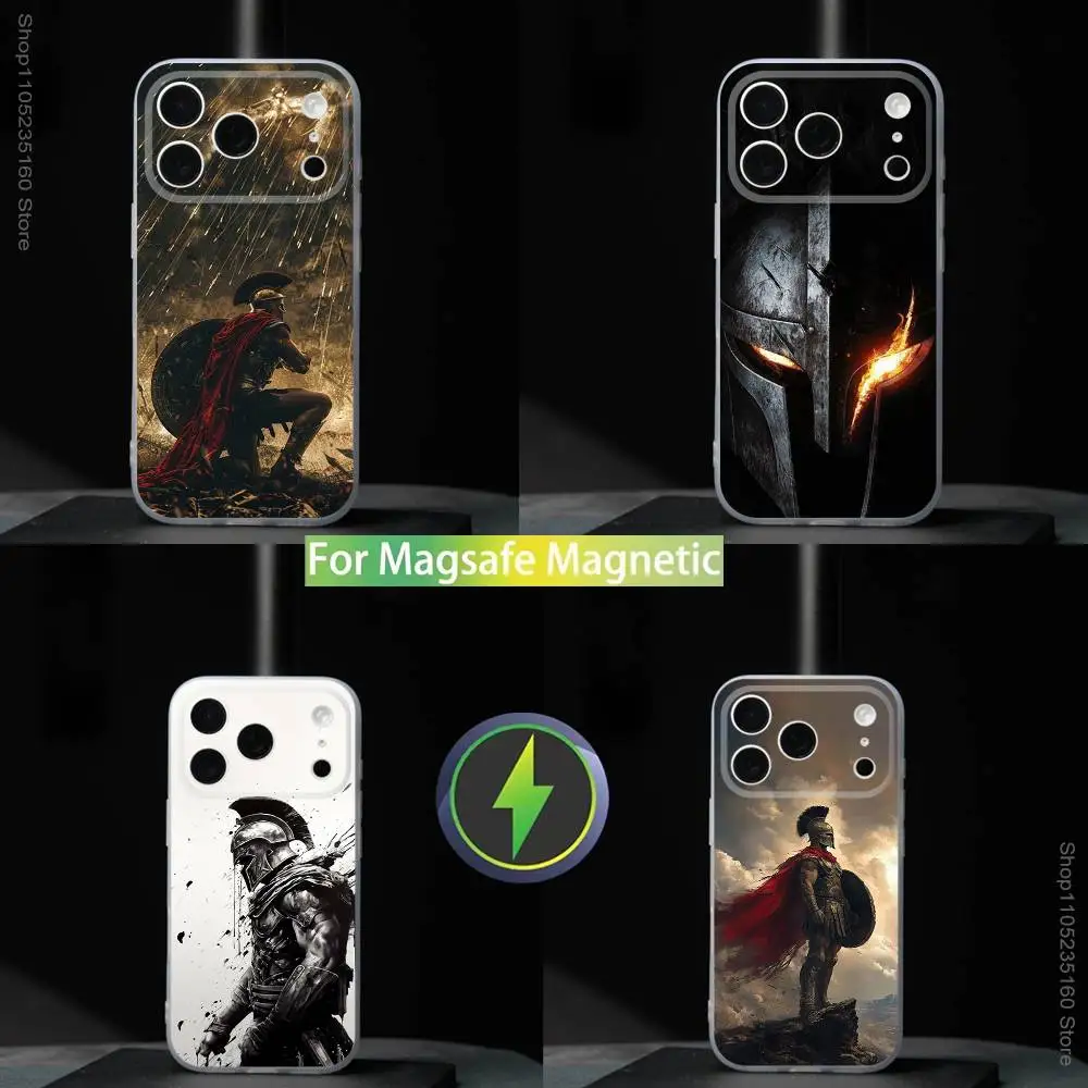 

Cool Spartan W-Warriors Phone Case For iPhone 17,16,15,14,13,12,11,Pro,Max,Plus,Mini,SE4,E For Magsafe Wireless
