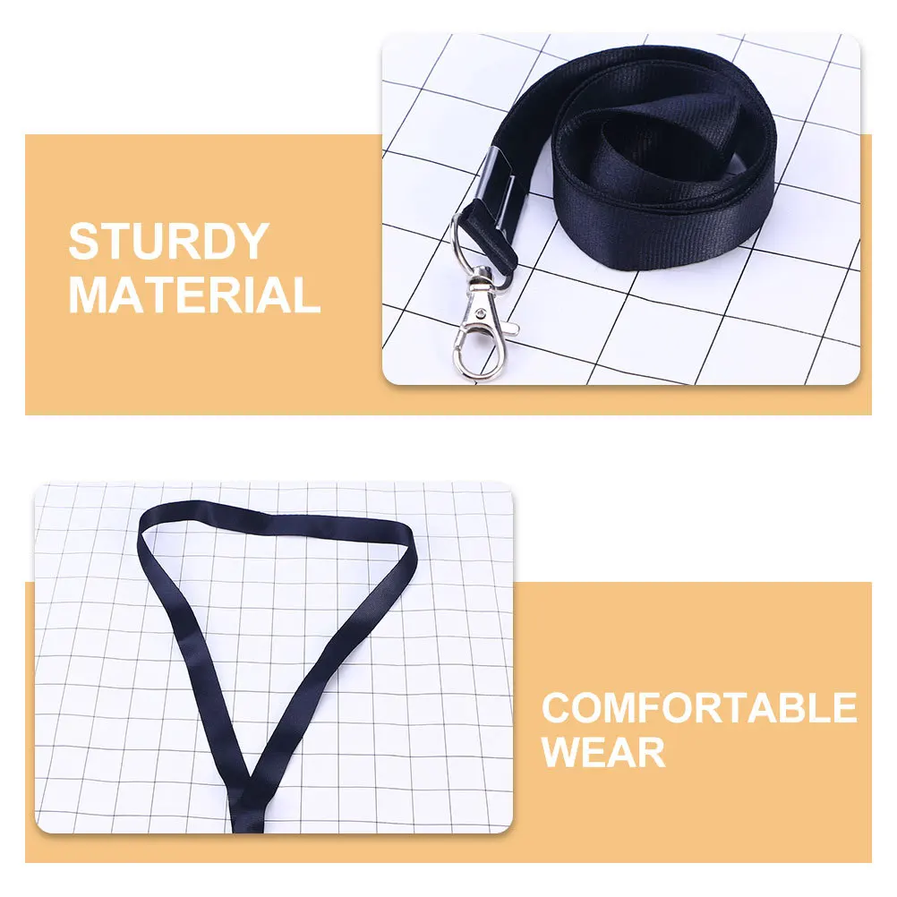 5 قطعة اسهم الرقبة الثقيلة قابل للتعديل الانفصال شارة حامل انفصال مشبك لمفاتيح الهوية بطاقات الرقبة الحبل