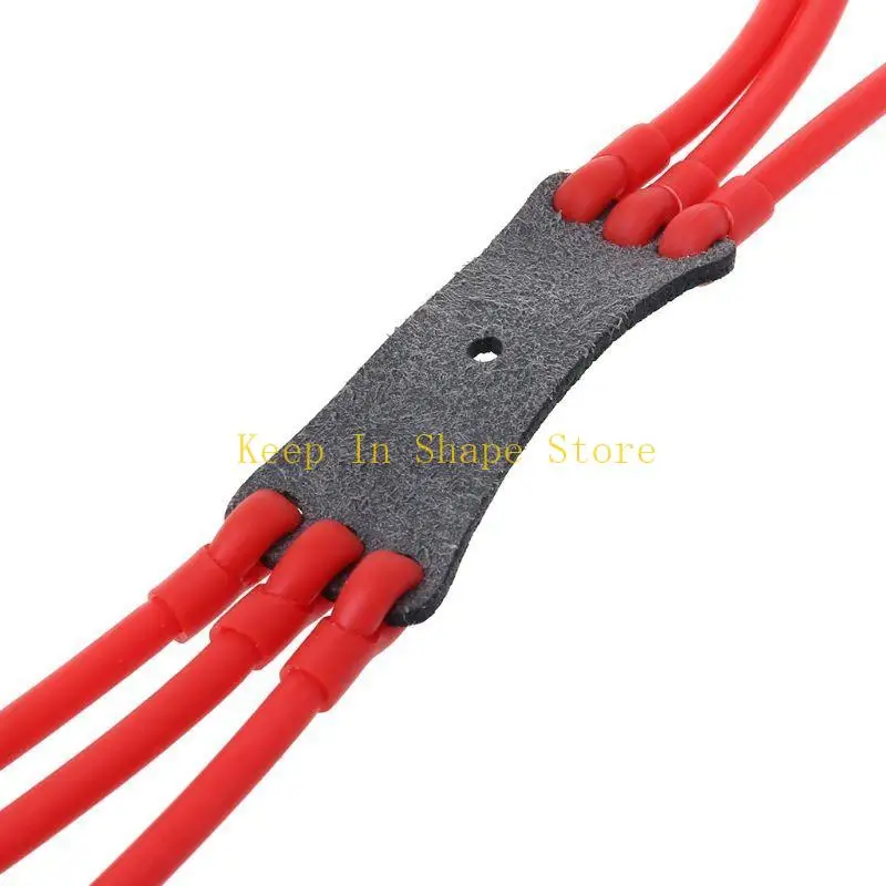 U1JC Band Group Leather Pocket Rubber Band Latex Strong Catapult Replacem #3