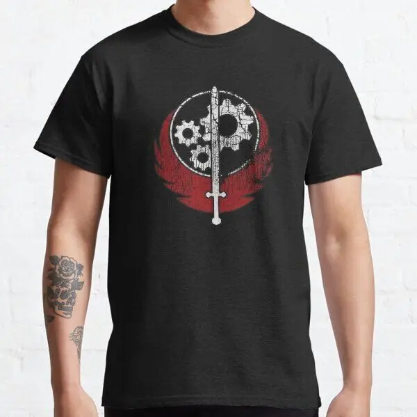 Worn Appalachian Brotherhood Of Steel Shipping From American Anime Graphic T-shirts For Men Clothing Women Short Sleeve Tees