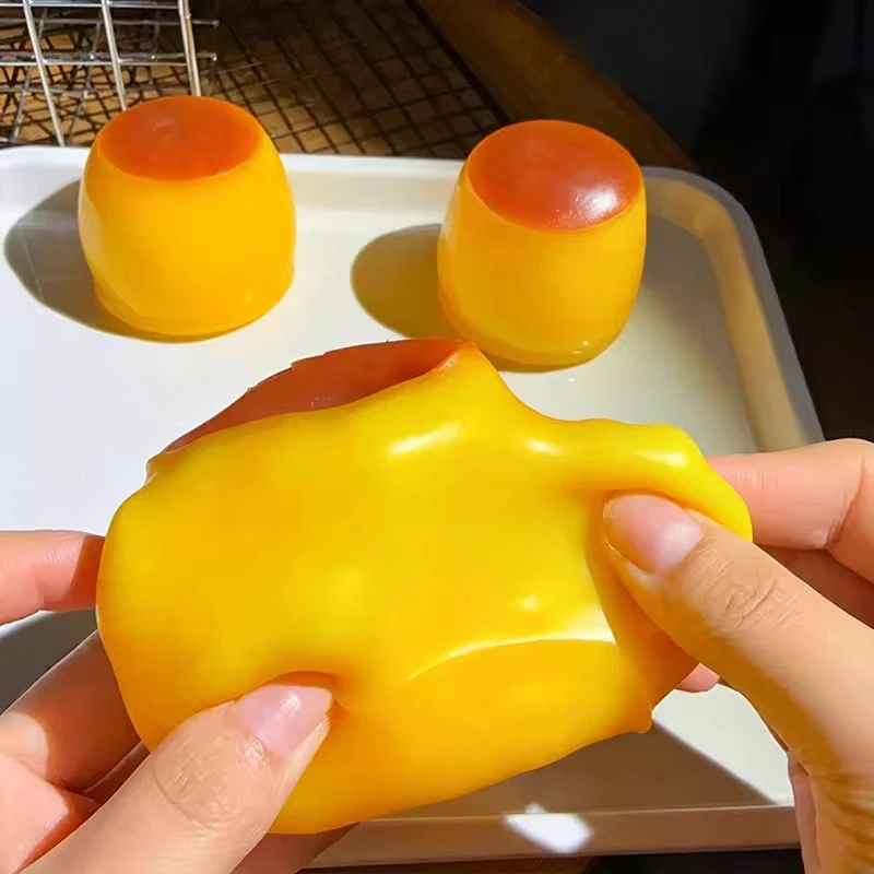 Karamellpudding Knuspriger Quetschball Stressabbau-Spielzeug Weiche Selbstgemachte Squeeze-Fidget-Spielzeuge Anti-Stress-Spielzeuge für Erwachsene Geschenke – Detail 4