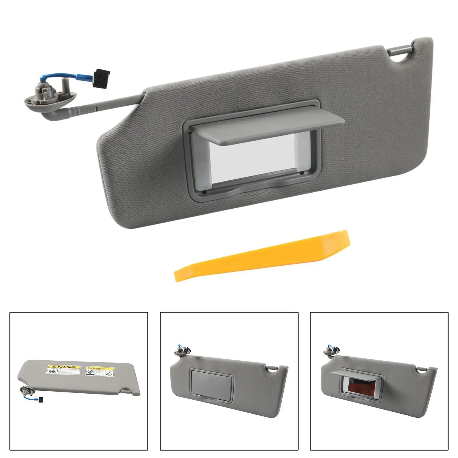 

Left Driver Side Sun Visor with Vanity Light Accessory Direct Replaces Front