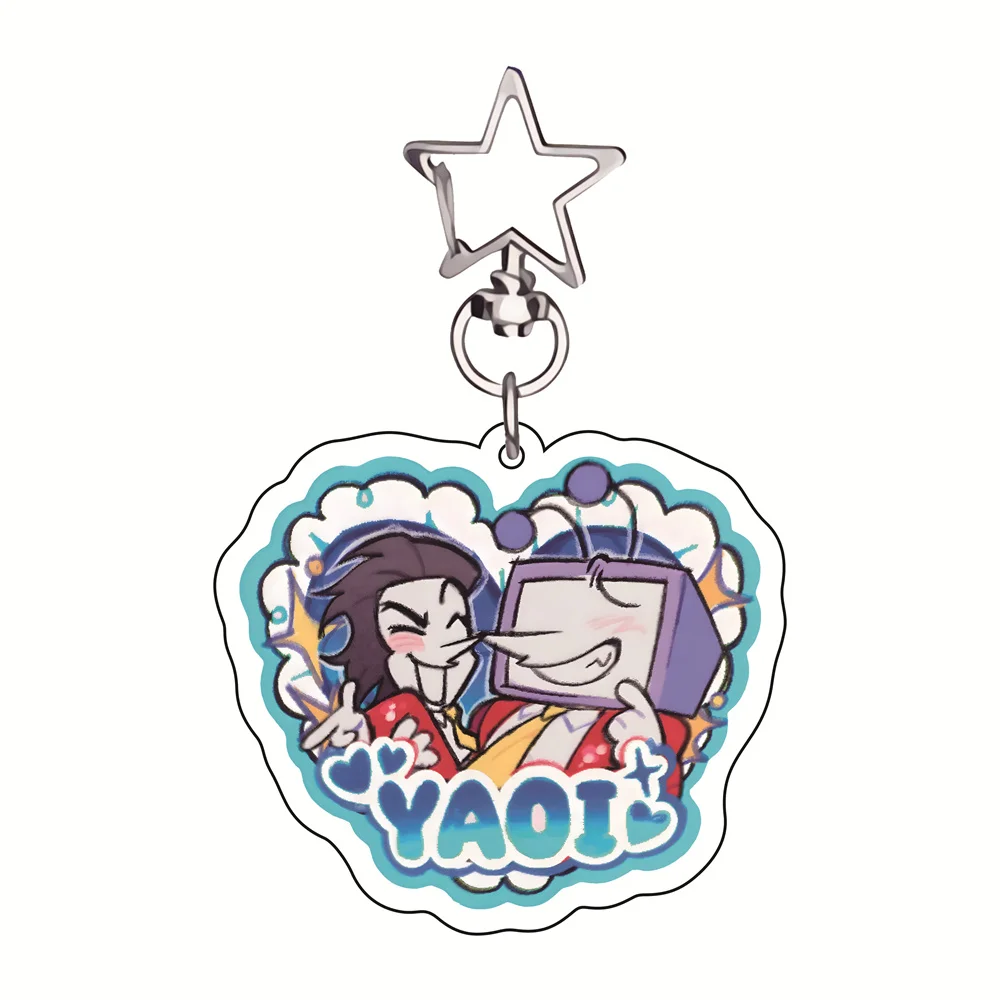 Multi-Fandom Yaoi-Paar 6cm Acryl-Schlüsselanhänger Verschiedene IP-Charaktere Figuren Anime-Anhänger Taschenanhänger Sammlerstück Fan-Geschenk – Detail 7