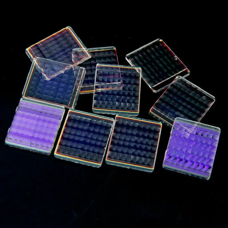 Damaged Projector Dichroic Rectangle Scaly Prism Fly-eye Lens 10 PCS DIY Science Physics Research Prism