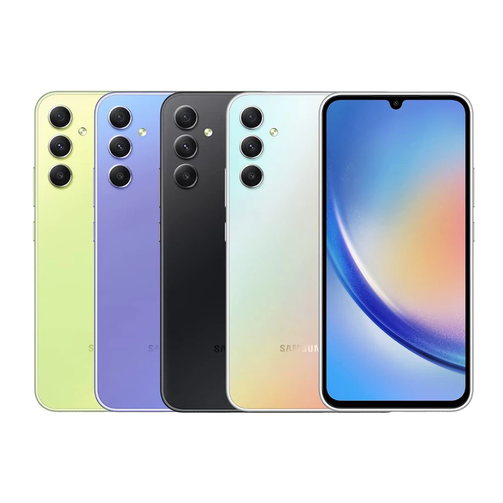 Samsung Galaxy A34 5G generalüberholtes Android-Smartphone 6,6 Zoll AMOLED 120 Hz 2SIM-Karte Europäische Version NFC 48 MP 5000 mAh Telefon