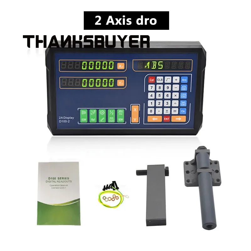 D100 Industrial 2-Axis/3-Axis Digital Readout Support EDM Function for Milling Machine Linear Scales