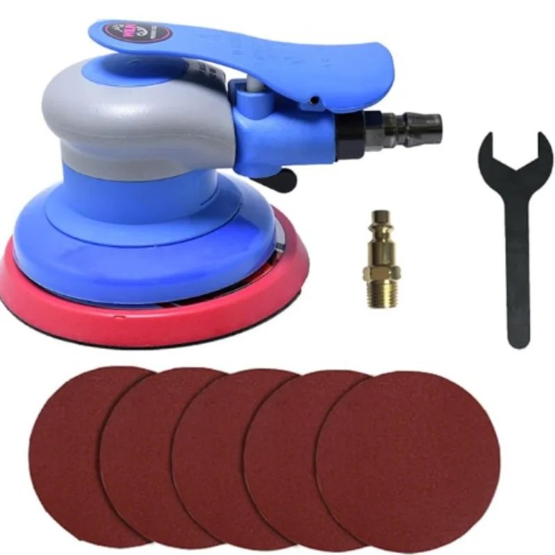

Pneumatic Track Sander Widened Pressure Plate Polishing Machine 5 "125mm 13000 Rpm For Auto Body Woodworking Diy Polishing Tool