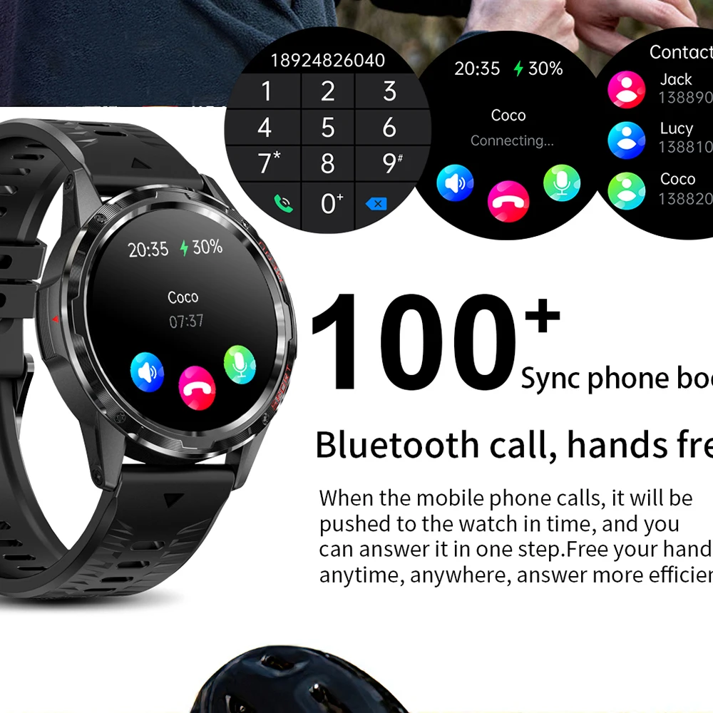 

Waterproof Watches Health Monitoring 1.32 Inch Blue Tooth Call Smart Watch Music Playing Sport Track Men Smartwatch Women Gift