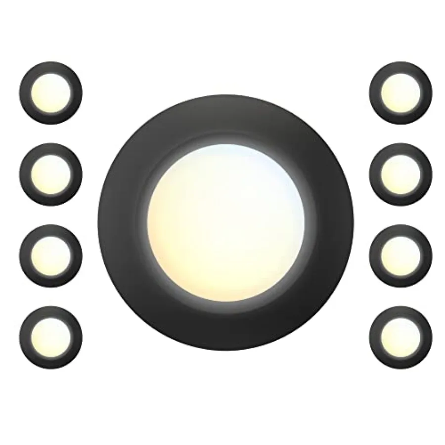 

6 Inch Field Selectable LED Low Profile Recessed and Surface Mount Disk Light, Round, 15W, 920 Lumens, CRI80, 27K-30K-35K-40K-5