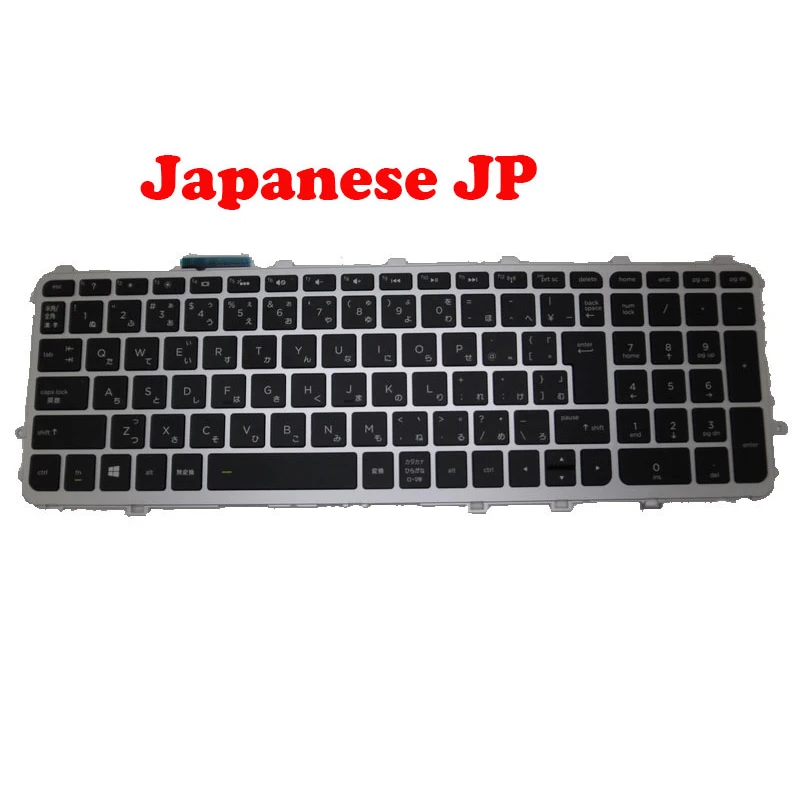 Laptop Keyboard For HP For ENVY 15-J000 With Silver Frame with backlit 711505-291  Japanese JP/Thailand TI/Turkey TR