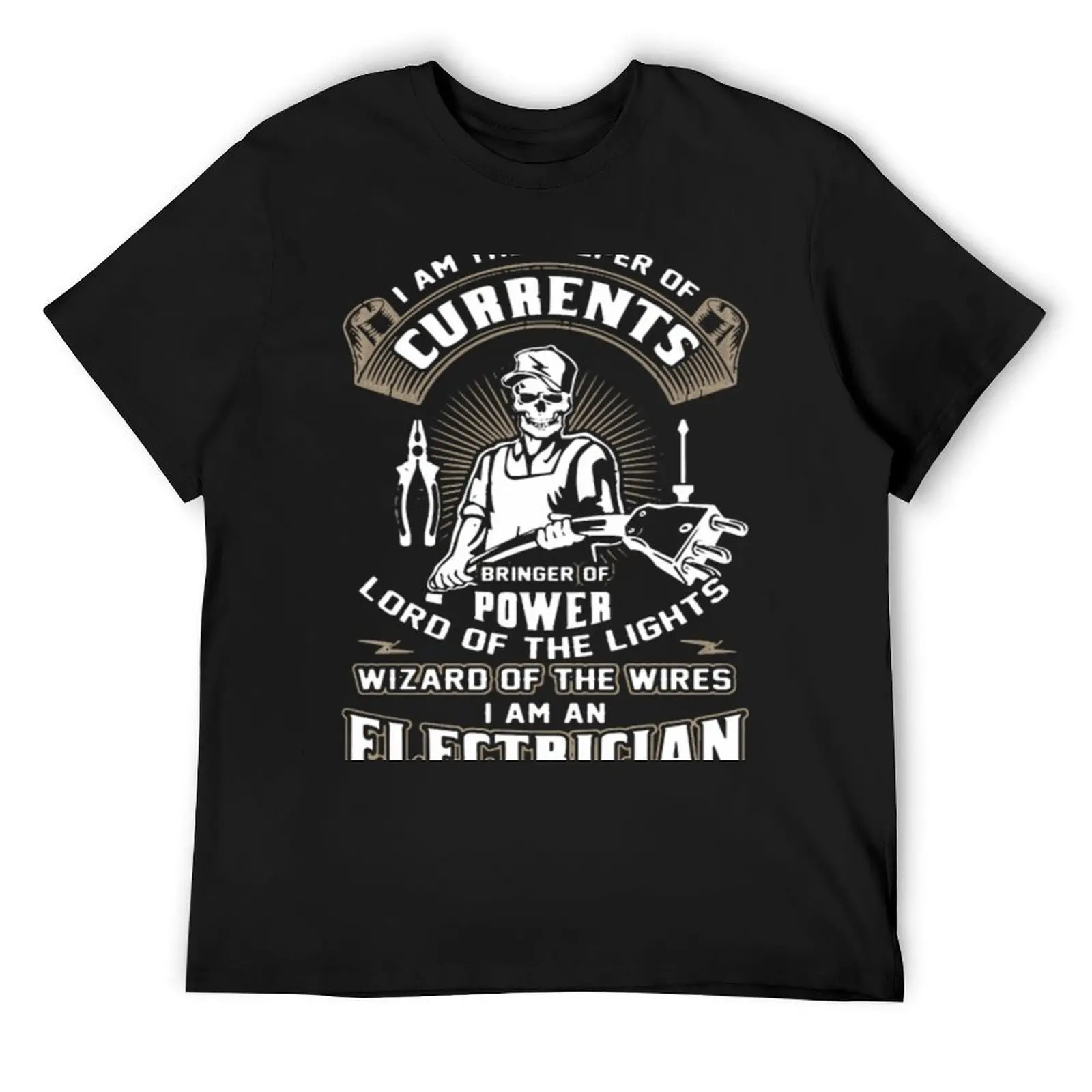 

I Am An Electrician Shirt T-Shirt customs cheap stuff cotton graphic tees oversizeds mens graphic t-shirts