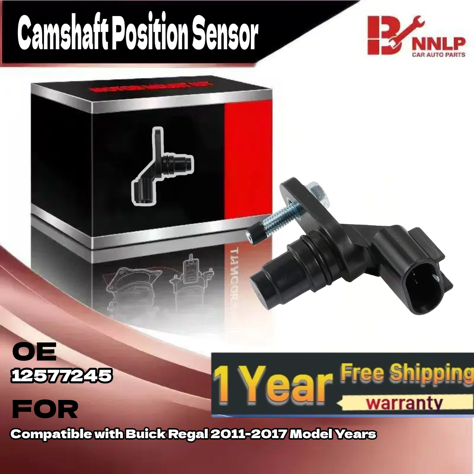 Nokkenaspositiesensor voor 10-17 Chevrolet Equinox 07-14 Malibu 3 MaleTerminal 12577245