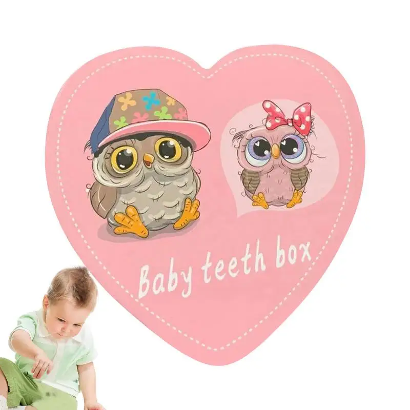 Tooth Keepsake Box Heart-shaped Tooth Boxes For Lost Teeth Wooden  Baby Tooth Box Teeth Holders Baby Shower Gift For Kids