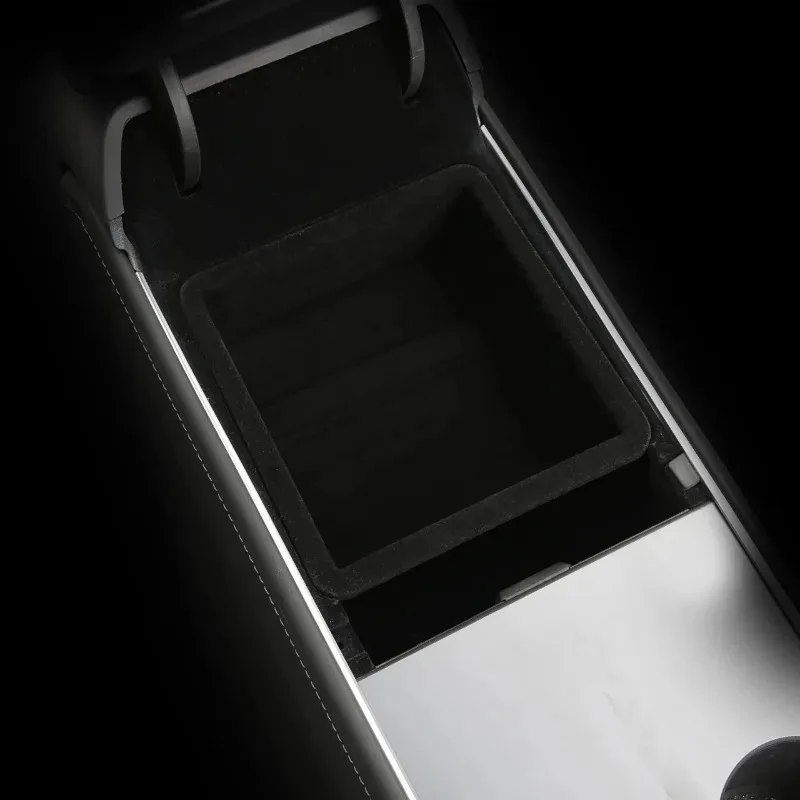 Zentrale Aufbewahrungsbox für Tesla Model 3/Y/3+ Modely Juniper Mittelkonsole Organizer Ablage Armlehnenfach Zubehör – Detail 8