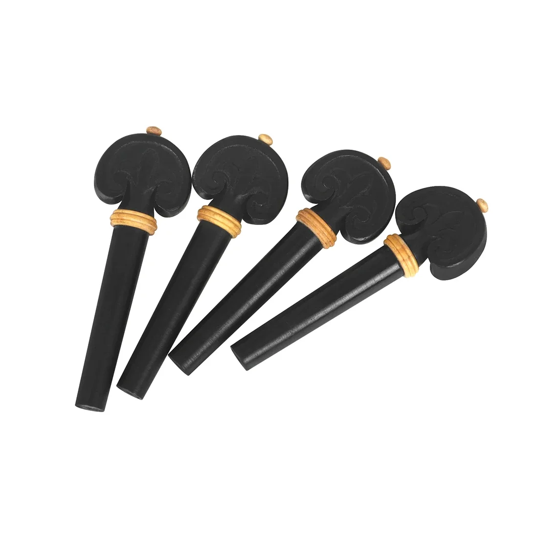 

Hooqu Wholesale 4/4 Violin String Spikes Plates Tailpiece Set Ebony Wood Accessories Sets