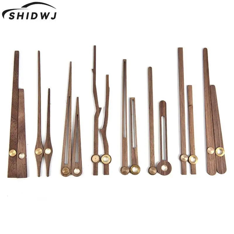 1PC DIY Wooden Pointers Wall Clock Hands 12 Inch Clock Needle Quartz Replace Parts Brown Color