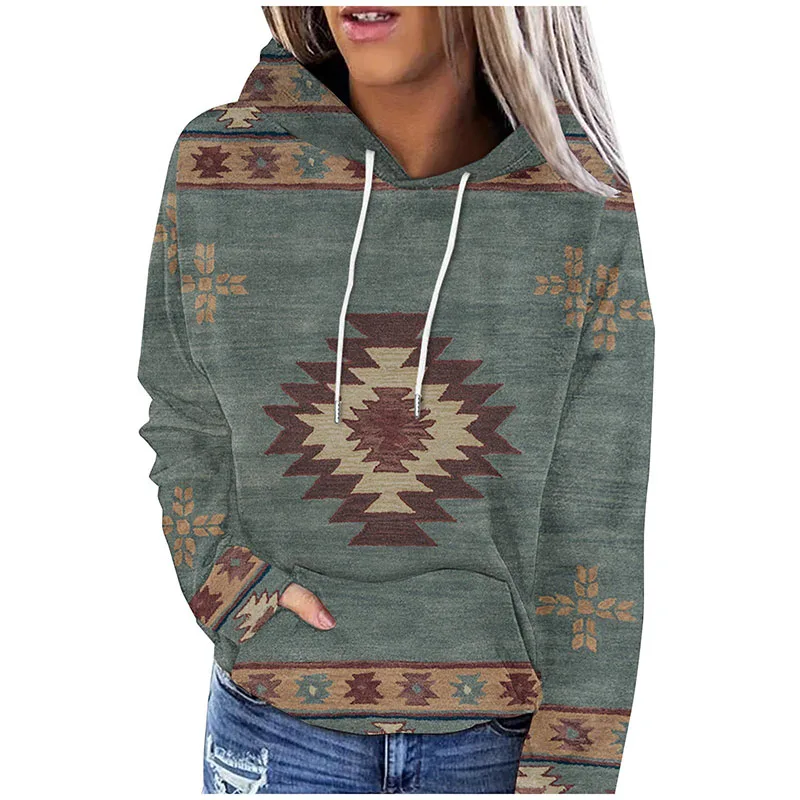 Western Ethnic Style Hoodies Geometry 3D Print Women Men Oversized Pullover Hooded Sweatshirts Fashion Streetwear Kids Clothing