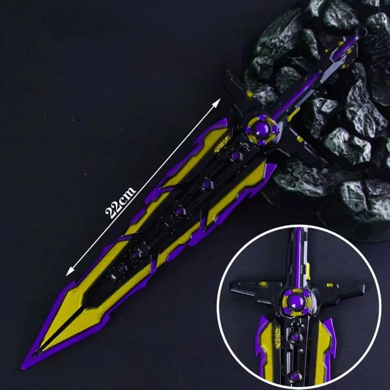 30 cm/11.81in Valorant Game Randapparatuur Chaos Zwaarden Wapens Model Desktop Display Ornamenten Collectie Verjaardagscadeau voor Jongen speelgoed