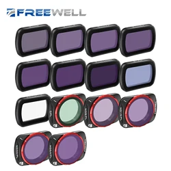 Freewell ND Filter ND/PL CPL Snow Mist 1/4 Light Pollution Filters 14Pack Mega Kit for DJI Osmo Pocket 3: Gimbal Compatibility