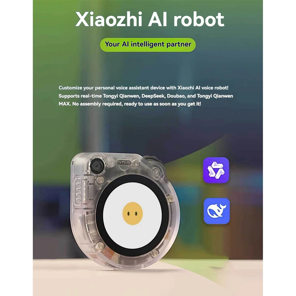 【~ New Y24A】For XiaoZhi AI Robot for Watcher 1.45 Inch LCD Touchscreen with Camera Smart Voice Assistant