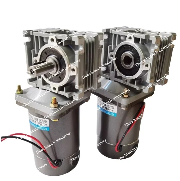 

DC12V 24V 48V 220V 500W DC Brush Motor + RV40 Worm Gear Reducer