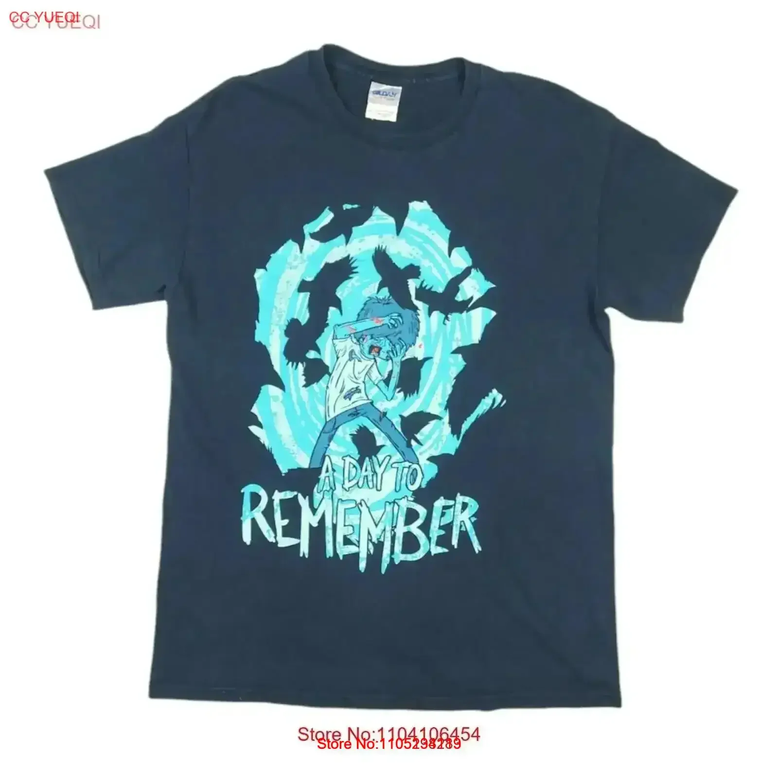 Vintage A Day To Remember Band Promo Merch MySpace Era EMO Black T Shirt Size M Washed Versatile Breathable  vintage Washed