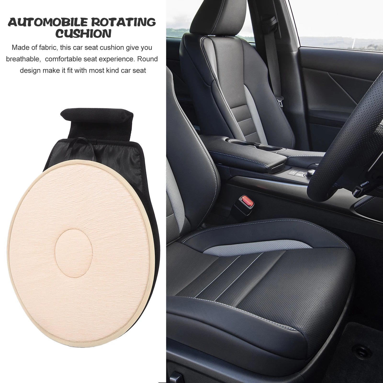 

360 Degree Rotating Seat Cushion Car Office Home Use Breathable Comfortable Anti Slip Swivel Cushion for Elderly Pregnant