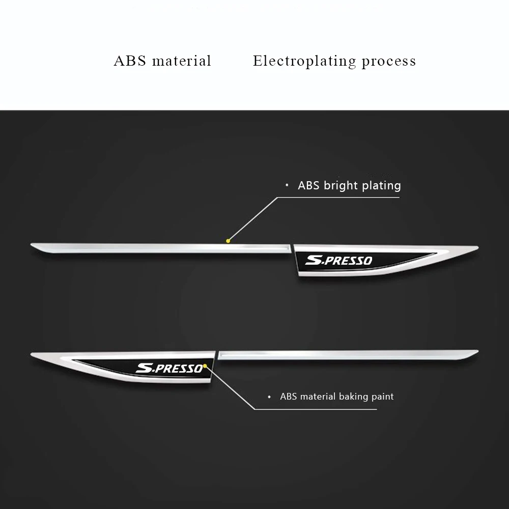 2pcs Car Door Fender Side Metal Sticker For Suzuki S-PRESSO S PRESSO Car Side Wing Fender Decals Body ExteriorAccessories