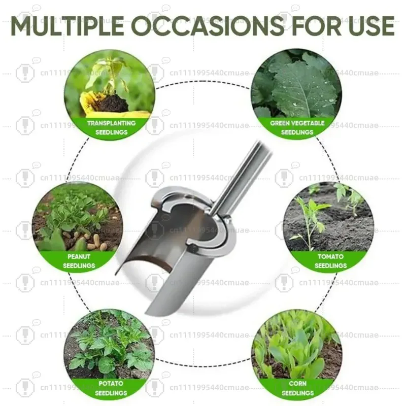 Plant Bulb Planter Tool Plant And Fruit Tree Seedling Transplanter Carbon Steel Seed Planting Tool Soil Sampler Lawn Aerator