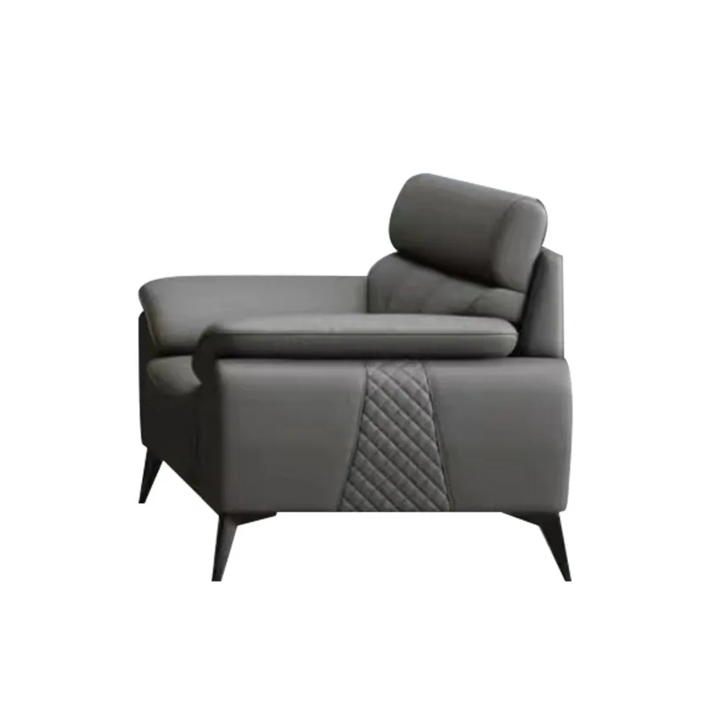 

New office sofa high-end business boss reception room modern office simple sofa coffee table combination