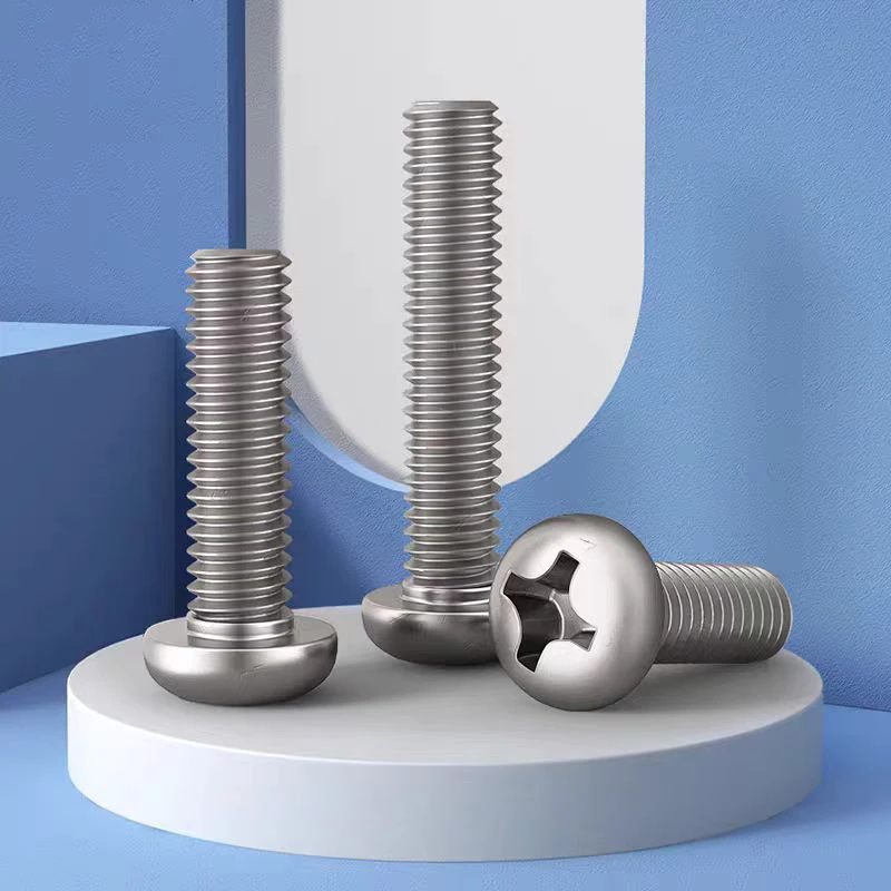 M1.0 M1.2 M1.4 M1.6 M2 M2.5 Cross Round Pan Head Machine Screws 304 SS Phillips Bolt Length 3/4/5/6/8/10/12/14-60mm