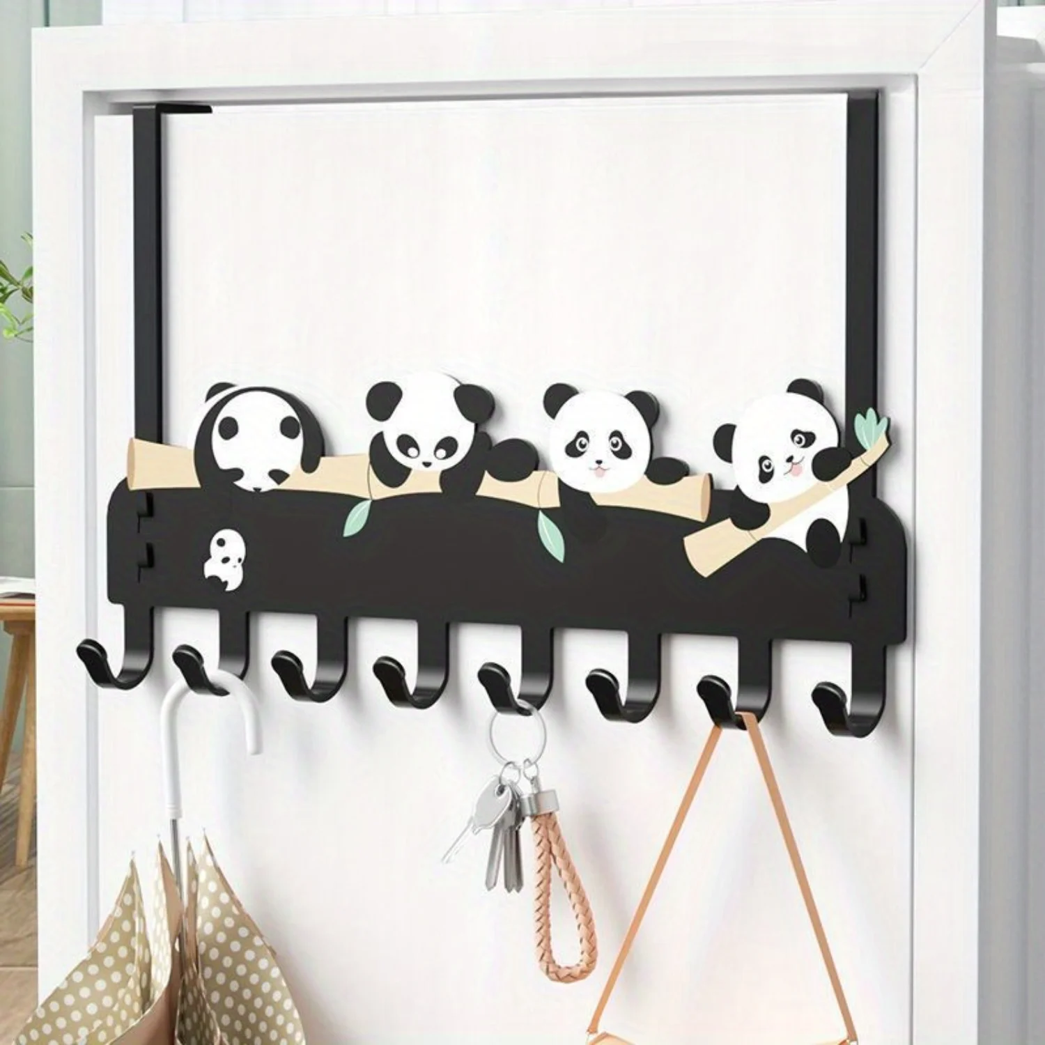 

Over The Door Hook, Metal Punch-free Wall Hanging Hanger, Bedroom Rack, Strong Clothes Hook