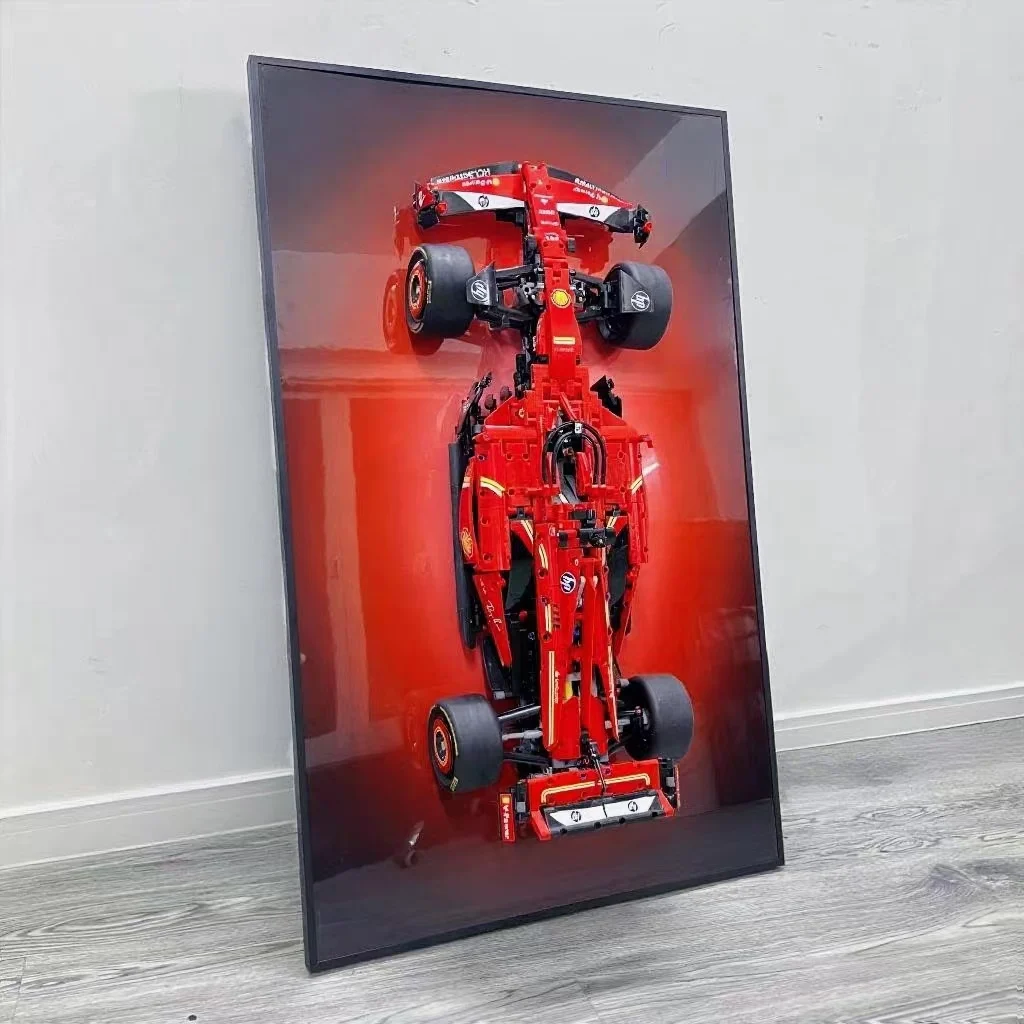 ใหม่ แผงแสดงผลสำหรับเลโก้ 42207 เฟอร์รารี่ เอสเอฟ-24 เอฟ 1,ของสะสมสำหรับผู้ใหญ่สำหรับเลโก้รถติดผนังบล็อกตัวต่อ