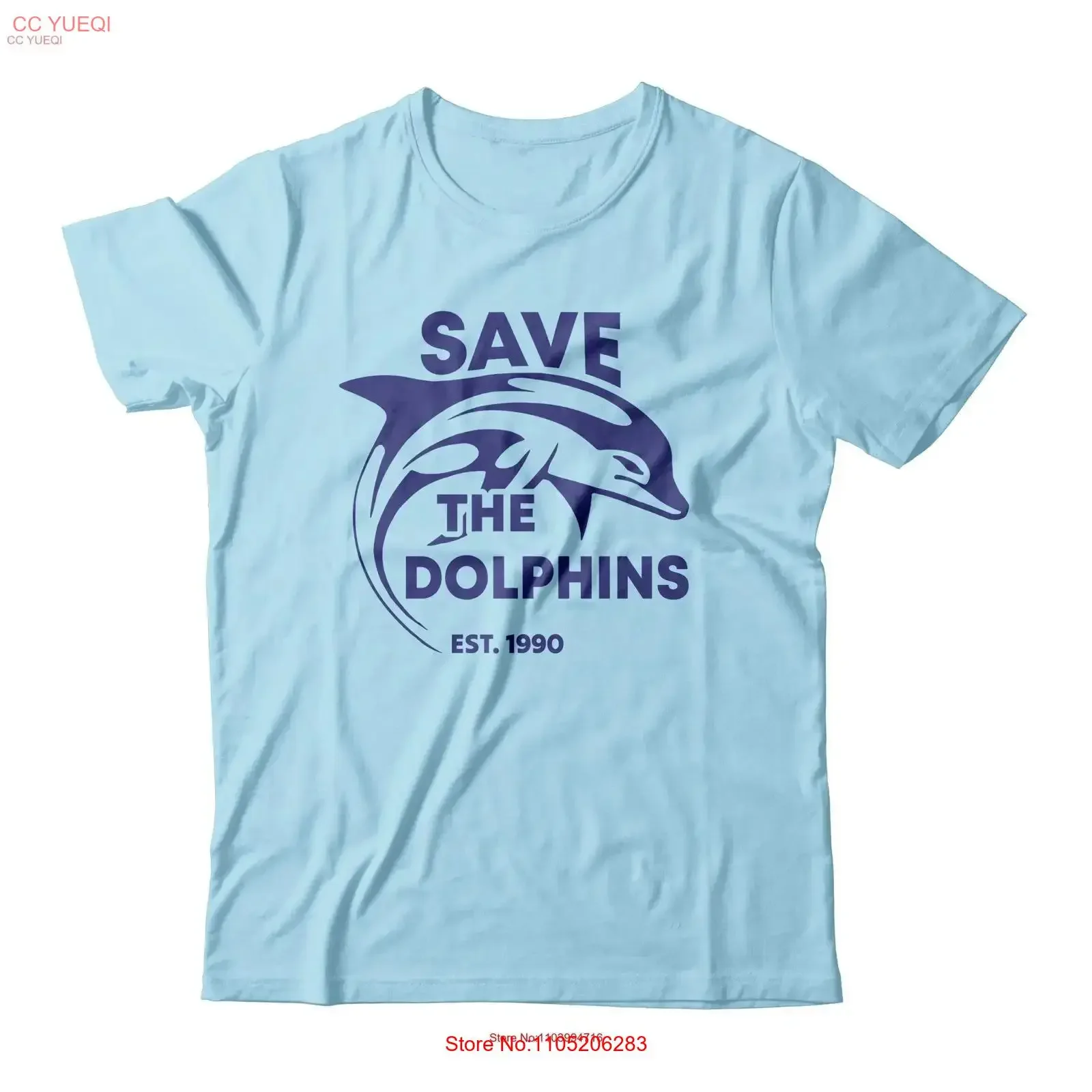 

Retro 1990 Save the Dolphins T Shirt Beach Ocean vintage Washed Versatile fashion Soft Slightly graphic Stylish Unisex