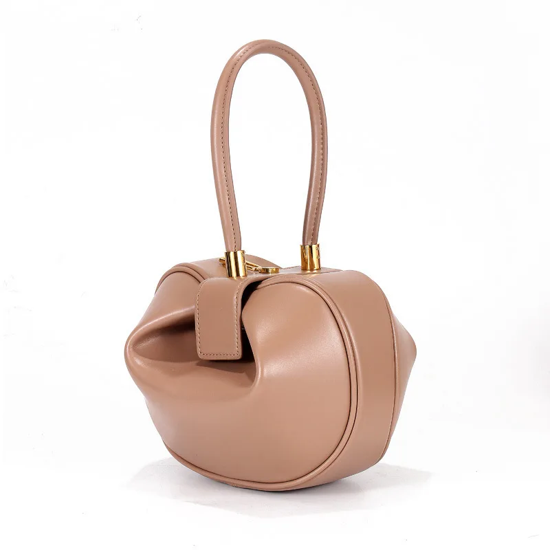 

Bag Korean Bucket Women's Shoulder Style Y2k 2024 Early Spring New Texture Genuine Leather Top Layer Cowhide Versatile Simple