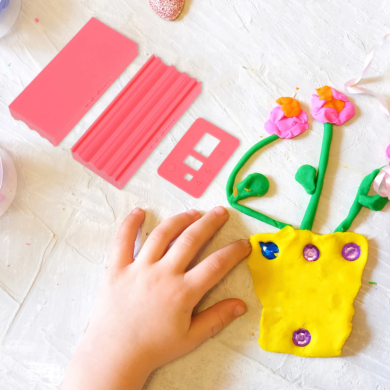 

2Pcs Polymer Clay Bead Roller Mold Kit 4Mm 6Mm 8Mm Round Bead Shaping Tool for Jewelry Making Bracelets Earrings Craft DIY Peach