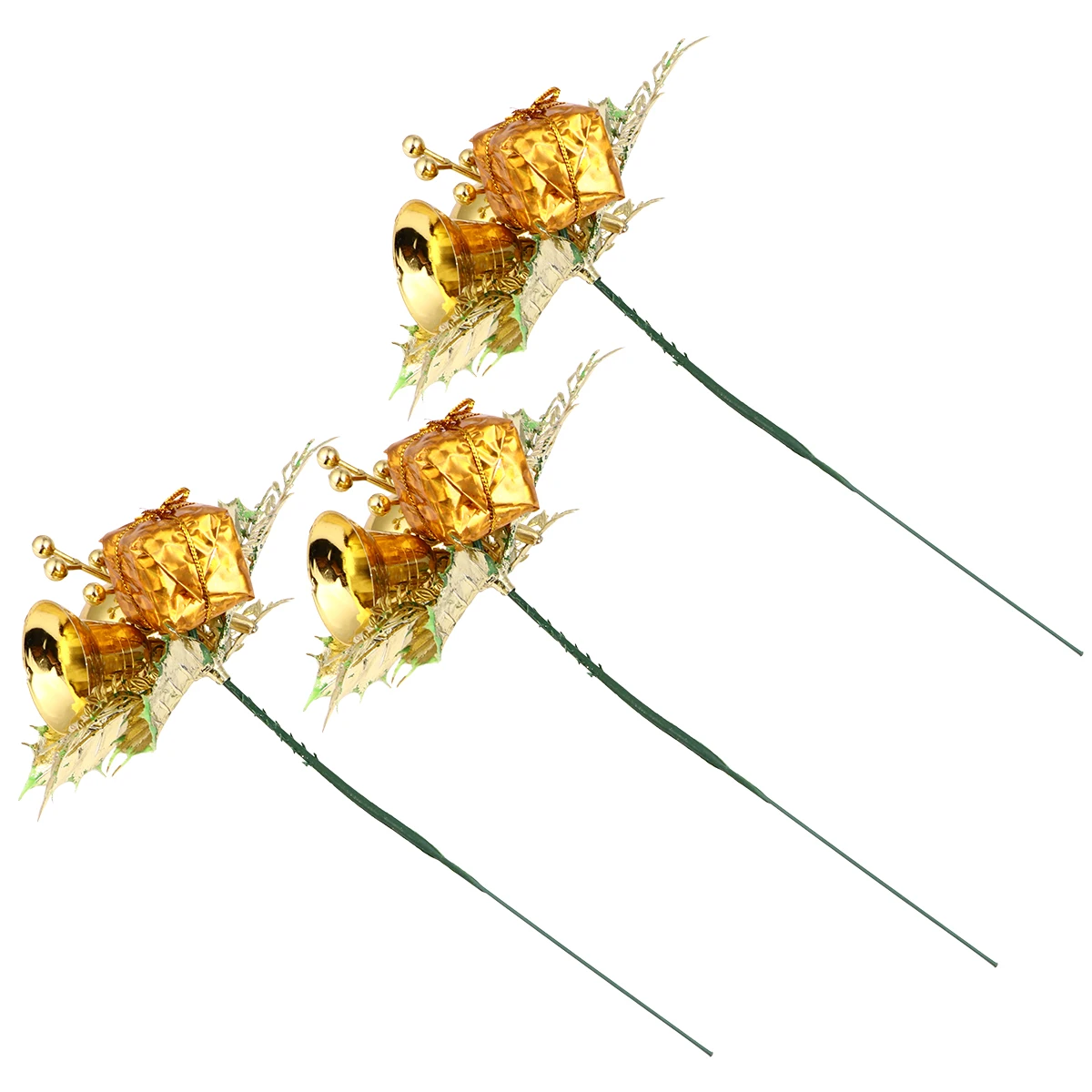 

3Pcs Simulation Flower Branches Ornament Christmas Tree Decoration Exquisite Craftsmanship Vivid Atmosphere