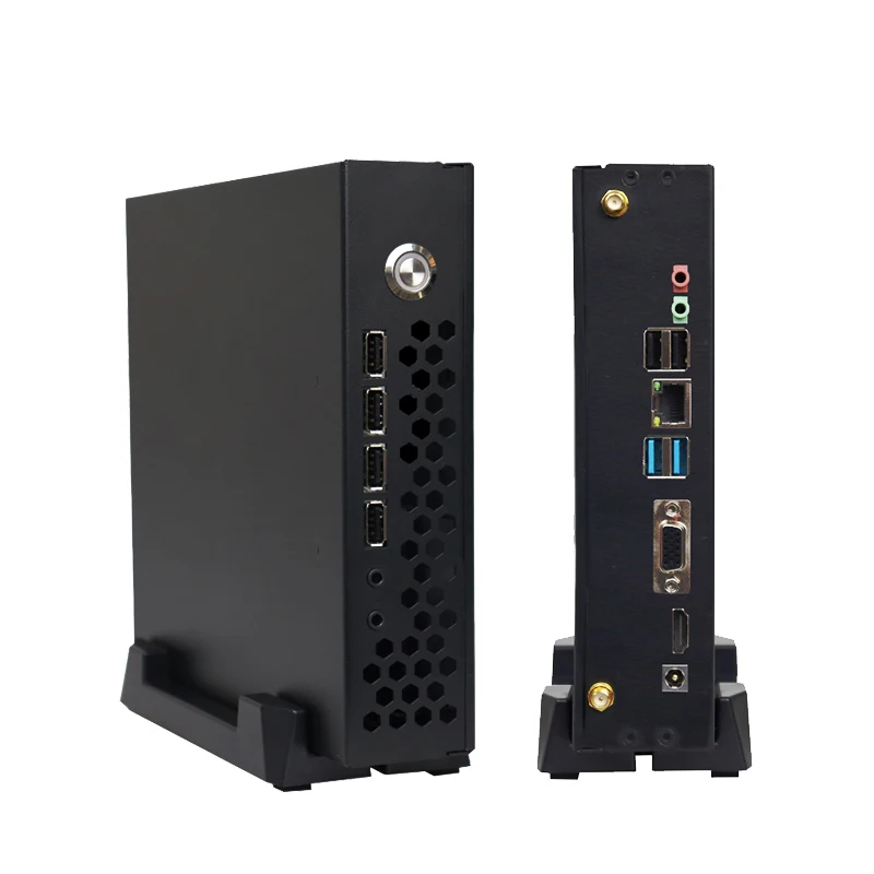 Mini ITX Chassis Portable Desktop Computer Case Gaming PC Components Shell With CPU Cooling Fan Wifi Module Antenna DIY