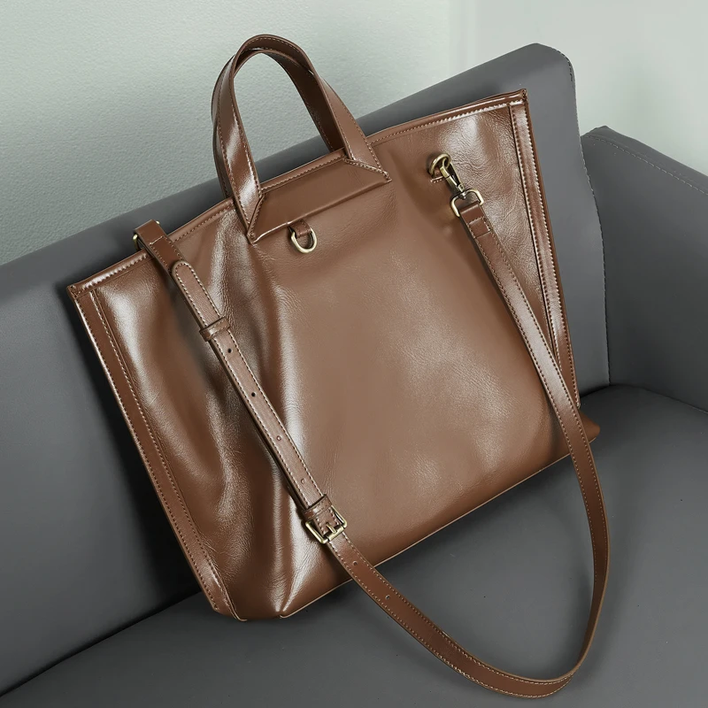 

Hifashion сумки через плечо из натуральной яловой кожи для женщин 2025 Роскошный дизайнерский портфель-мессенджер для покупок женские сумки