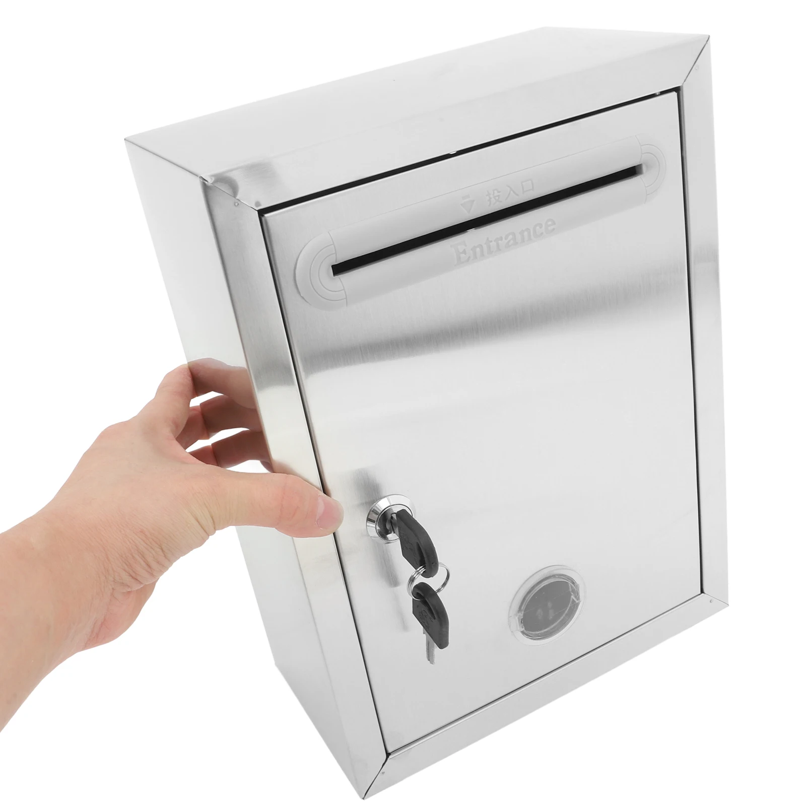 

Коробка для предложений с замком-органайзером, запираемая универсальная коробка для пожертвований, складная коробка для отеля, бизнеса, настенное крепление, почтовый ящик для писем