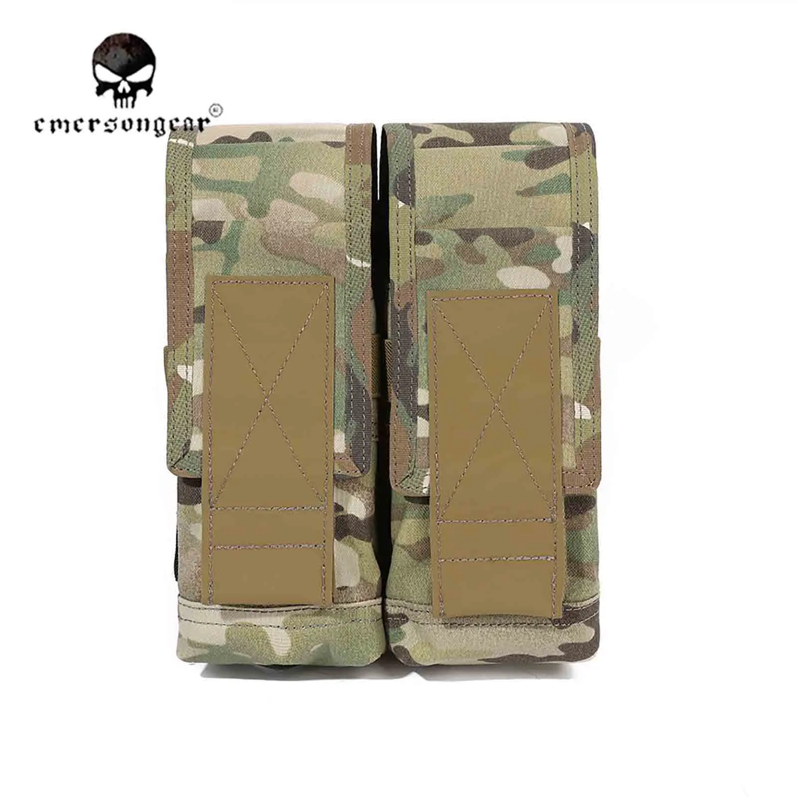 Emersongear Tactical Double Magazine Pouch Mag Bag Rifle Panel for AK Combat Sports, Nylon EM6411 7.62