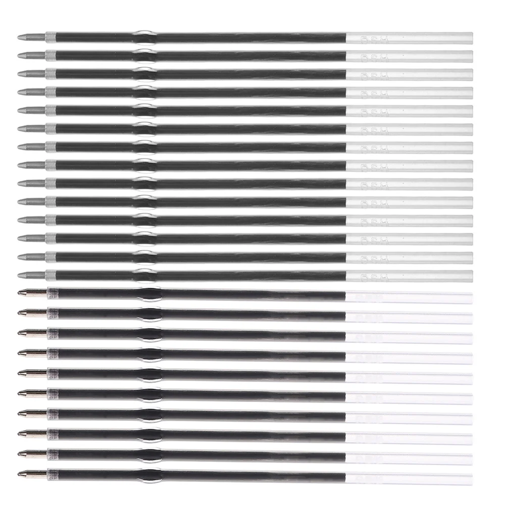 

200Pcs Retractable Ballpoint Pen Refills 0.7mm Black Blue Ink Smooth Ink Replacement for Office School Use