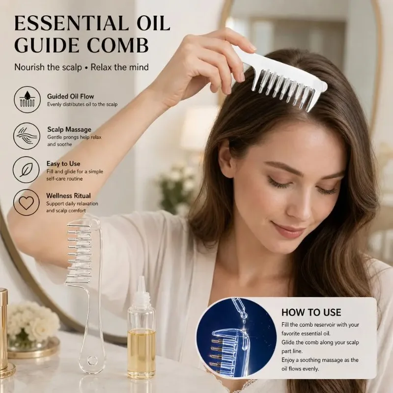 Multi-Function Mini Portable Head Applicator Anti-Frizz Scalp Nourish Hair Firming Applicator Hair Care Anti-Static