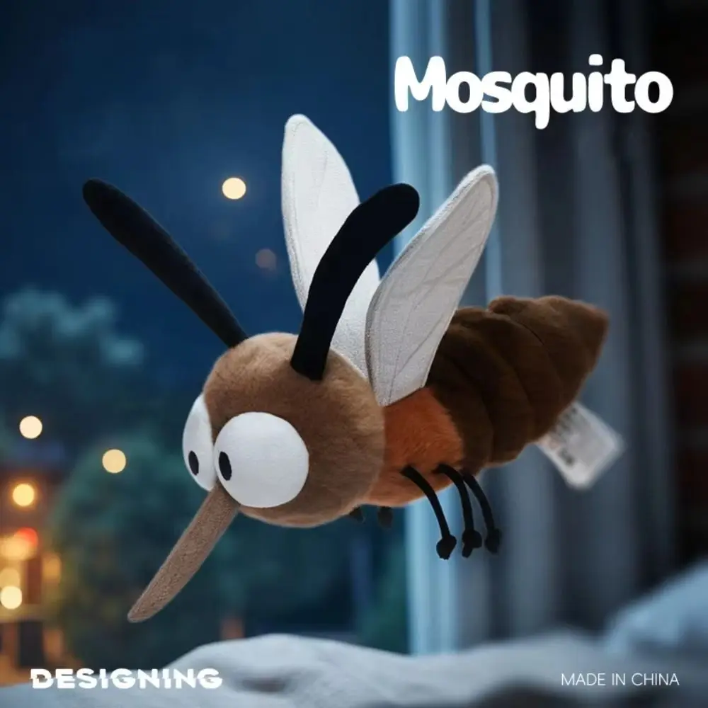 

Stuffed Animal Mosquito Plushie Home Decoration Funny Insect Mosquito Insect Toy 25CM Soft Pillow Stuffed Mosquito