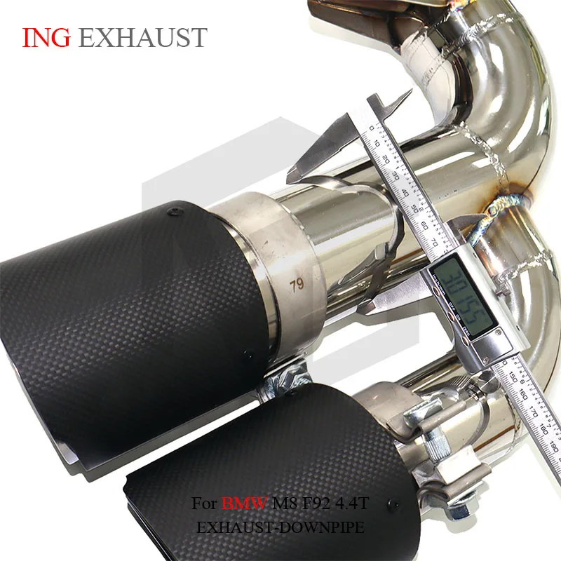🚀for BMW M8 F92 4.4T 304 straight exhaust, catback optional,rust-proof and high-temperature resistant, power upgrade