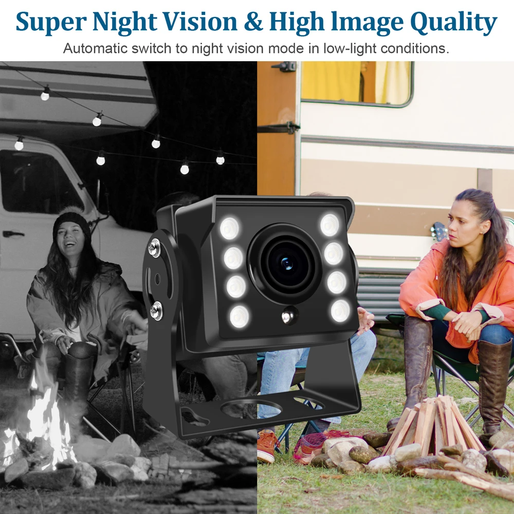 1080P HD Car Camera IR Night Vision AHD Vehicle Rear View Truck Starlight Night Vision Rear View Camera For Bus Car