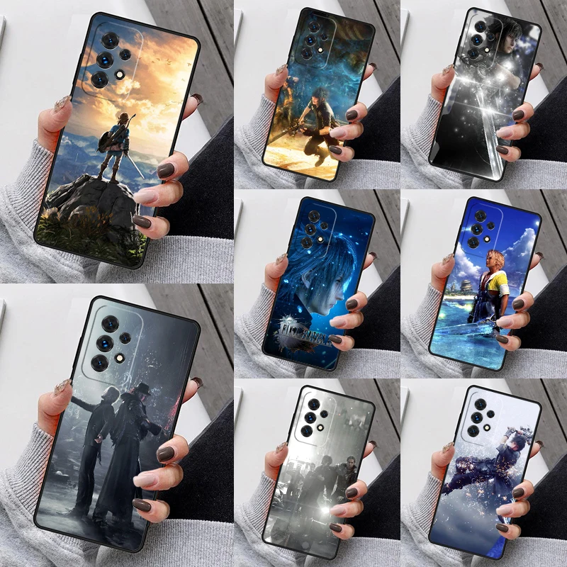 Final fantasy xv ffxv Phone Case For Samsung Galaxy S23 S21 S20 FE S24 S22 Ultra Note20 S10 S9 S8 Plus A40 A52 A12 A13 A53