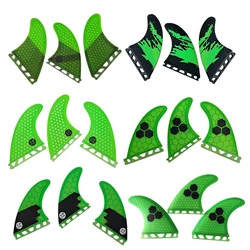 UPSURF FUTURE Green FINS G3/G5/G7/AM2/GAM Płetwy do deski surfingowej do akcesoriów surfingowych Thruster Quillas Płetwy surfingowe do Funboard Tri Fin