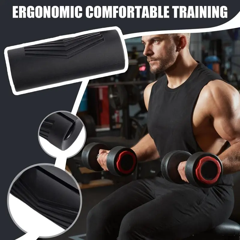 

Barbell Grips For Hands Dumbbell Gym Handles Grips Silicone Gym Equipment For Women And Men Row Puller Kettlebell Muscle